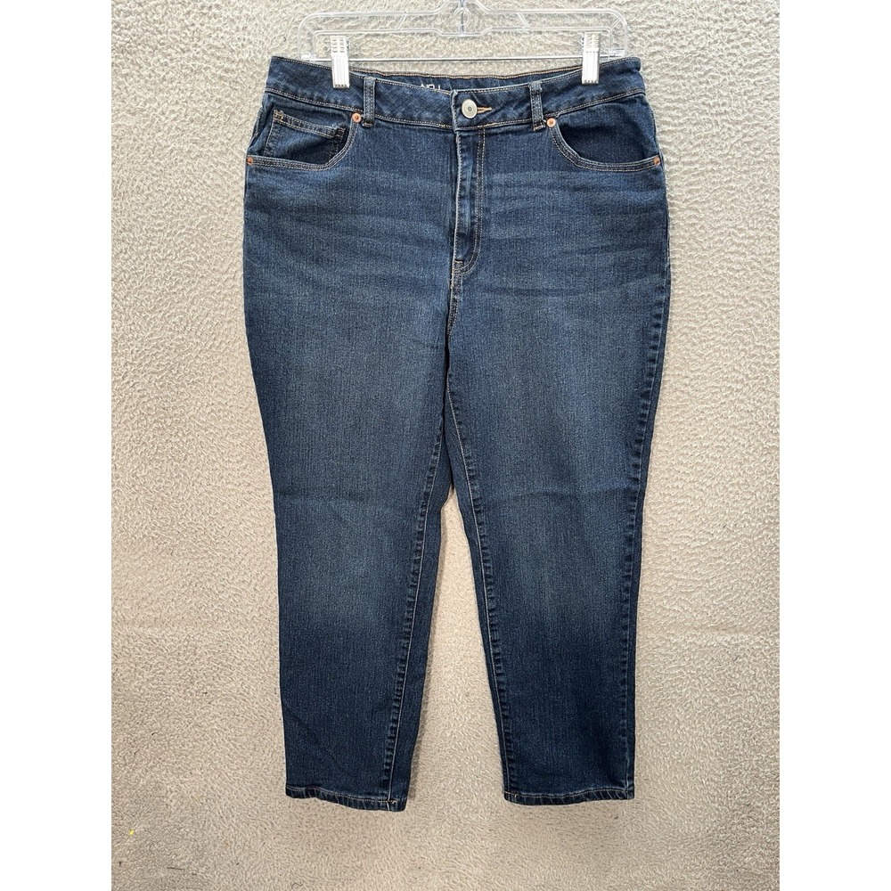 No Boundaries Jeans Womens 15 Blue High Rise Stretch Distressed Denim Preppy